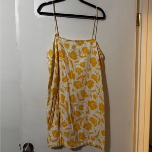 Old Navy Yellow and White Floral Mini Dress